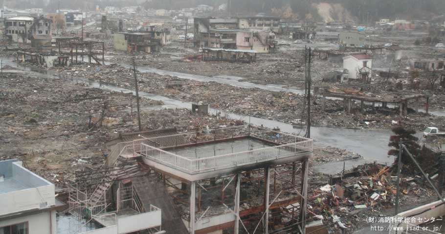 東日本大震災による被害の様子