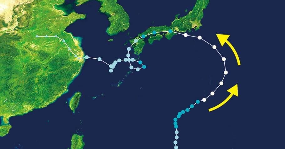 台風12号の進路画面